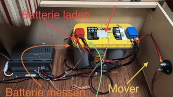 Mover Batterie für Licht und Pumpen nutzen - Stromversorgung
